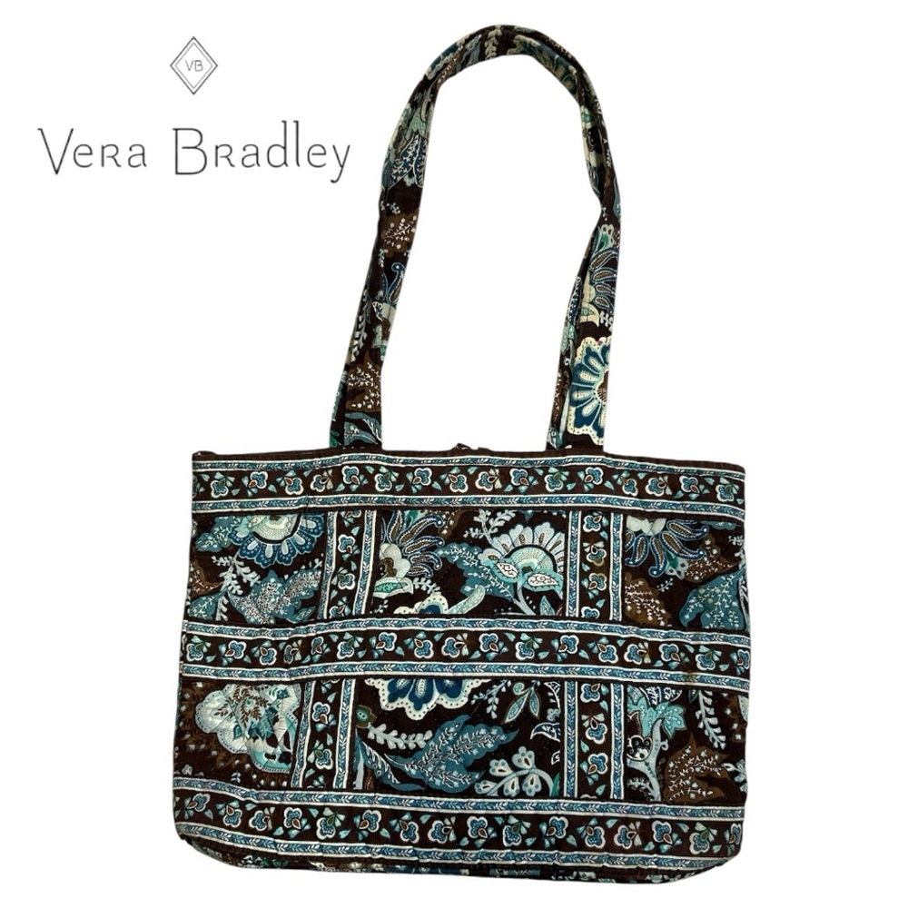 Vera Bradley Java Blue Pattern Tote‎ Bag - image 2